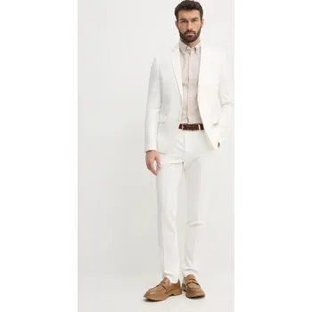 Pánský oblek Oblek Lindbergh 30.61040.WHITE béžová 01X, vel. 54