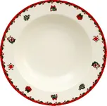 Thun Ivory hluboký talíř 22 cm vánoční