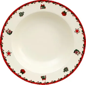 Stolování Thun Ivory hluboký talíř 22 cm vánoční