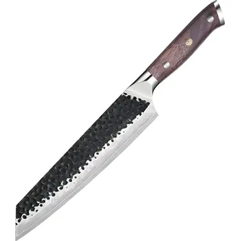 Kuchyňský nůž IZMAEL Damaškový kuchyňský nůž TE 37526 Kiritsuke/Hnědá 21 cm