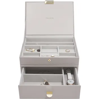 Šperkovnice Stackers, Krabička na šperky Stackers Classic dvojitá se zásuvkou taupe - Formadore