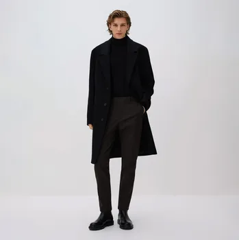 Pánské kalhoty Reserved - Kalhoty chino slim fit - tmavě hnědá - RH028-89X - RH028-89X-31