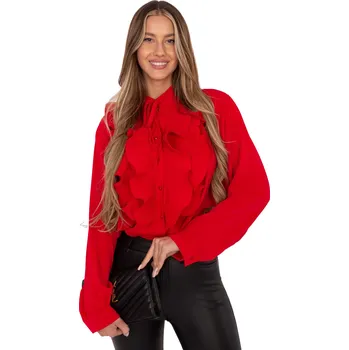 Dámská košile Dámská Rozepínací Košile Elegantní s nabíranými rukávy