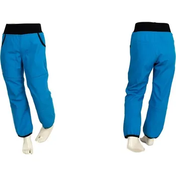 Kocour Mourek Kalhoty dětské softshellové zimní s fleecem modré Velikost 116