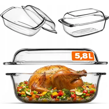 Žáruvzdorná obdélníková mísa Kadax 5,8 l