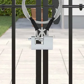 Visací zámek visací zámek 2 pcs Stříbrná 8,7 x 1,9 x 5,5 cm Železo