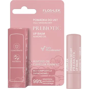Péče o rty PREBIOTICKÁ PÉČE O RTY Prebiotická tyčinka na rty s mandlovým olejem 4g - Floslek
