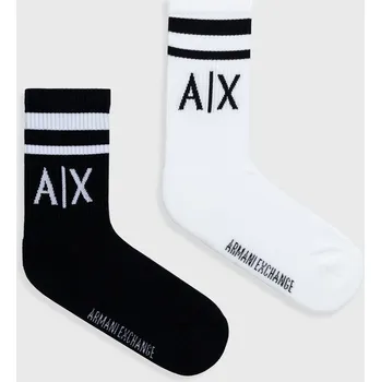 Pánské ponožky Ponožky Armani Exchange ( 2-pak) 943030.CC650.NOS černá 99A, vel. ONE SIZE