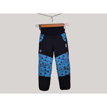 Chlapecké kalhoty Kocour Mourek Kalhoty dětské softshellové zimní s fleecem ŽRALOK Velikost 122