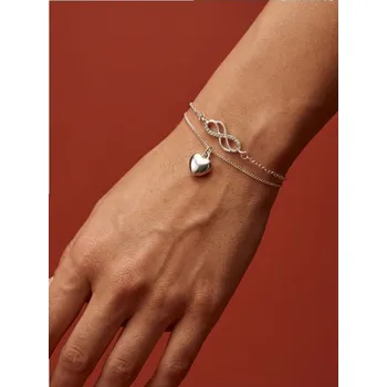 Šperk Sinsay - Náramek 2 pack - sříbrná - 935HM-SLV - 935HM-SLV-ONE