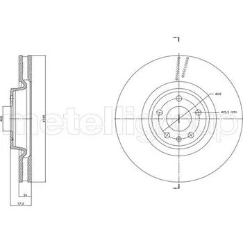 Brzdový kotouč Brzdový kotouč METELLI 23-1865C