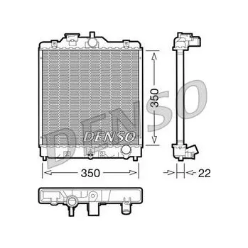 Chladič motoru Chladič, chlazení motoru DENSO DRM40003