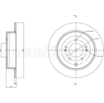 Brzdový kotouč Brzdový kotouč METELLI 23-1820C