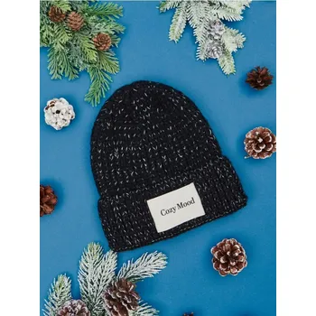 Pokrývka hlavy Sinsay - Čepice beanie - černá - 174AZ-99X - 174AZ-99X-ONE-1