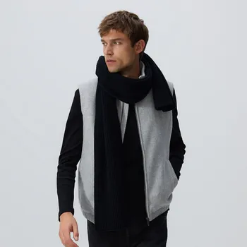 Pánský svetr Reserved - Vesta s příměsí vlny - světle šedá - 925EF-09M - 925EF-09M-XL