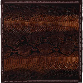 Šátek Hedvábný šátek Jean Paul GAULTIER Python, ONE SIZE, hnědá, 88X