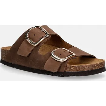 Dámské pantofle Semišové pantofle Scholl NOELLE F301151438 hnědá 88X, EUR 38