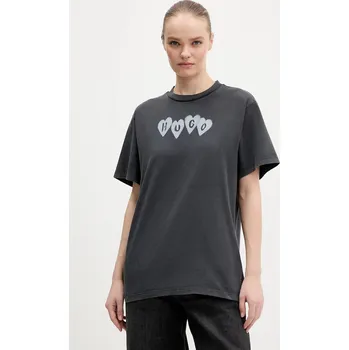 Bavlněné tričko HUGO Vintage Tee_22 50561164 šedá 90X, vel. M