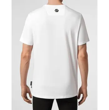 Pánské tričko PHILIPP PLEIN T-Shirt 22943 Bílá Regular Fit S