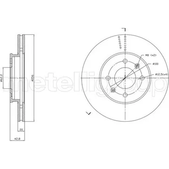 Brzdový kotouč Brzdový kotouč METELLI 23-1870C