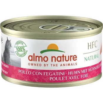 Krmivo pro kočku Almo Nature HFC Natural - Kuře a játra 70g