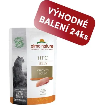 Krmivo pro kočku Almo Nature HFC Jelly - Kuřecí prsa v želé 55g výhodné balení 24ks