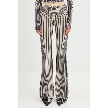 Dámské kalhoty Kalhoty Jean Paul GAULTIER Morphing Stripes, XS, béžová, 01X