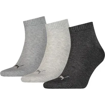 Pánské ponožky Ponožky Puma SOCKS Quarter Plain 3 PACK 271080001-800 Velikost 39-42