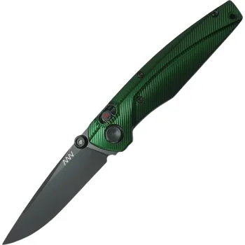 kapesní nůž ANV Knives A100 AL DLC Elmax, Green / A-lock ANVA100-033