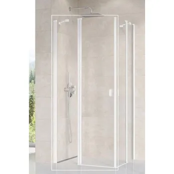 Ravak Chrome Sprchové dveře 110 Transparent bílá matná 1QVD0E00Z1 CRV2-110