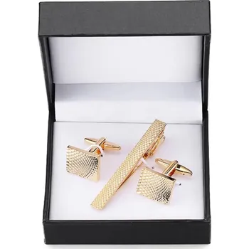 Manžetový knoflíček Gaira Manžetové knoflíčky a spona na kravatu 70941, Barva zlatá