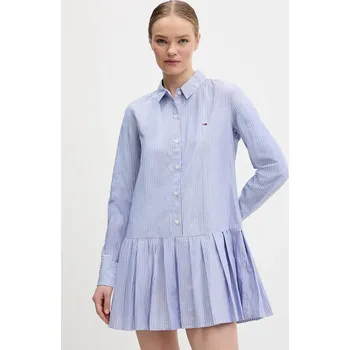 Dámské šaty Šaty Tommy Jeans DW0DW22635 modrá 55X, vel. M