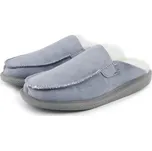 Vlnka Dámské kožené pantofle s ovčí vlnou Erika modrá velikost obuv dospělí 36