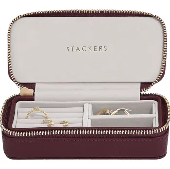 Šperkovnice Stackers, Cestovní krabička na šperky Stackers Travel classic červená burgund - Formadore