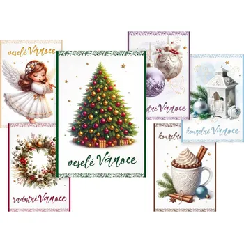 MFP Pohlednice vánoční 178 A mix motivů