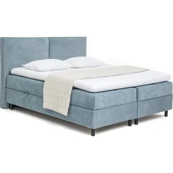 Postel Modrá boxspring postel s úložným prostorem 160x200 cm Elva Bold – Bonami Selection ID_1756632