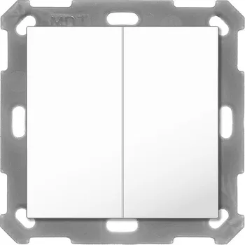 vypínač MDT Technologies KNX 2tlačítko 55x55 mm, bílá