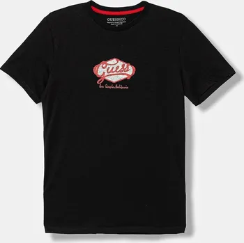 Dívčí oblečení Dětské bavlněné tričko Guess L6RI02.K8HM4.PPY2 černá 99X, vel. 125-135