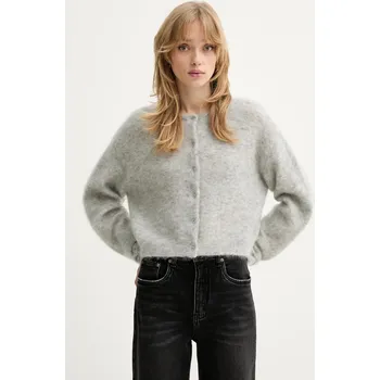 Dámský svetr Kardigan s příměsí mohéru Gestuz Gzdebbie 10910935 šedá 09X, vel. XS