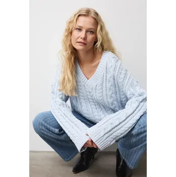 Pánský svetr Bavlněný svetr Medicine RS26-SWD101 modrá 05X, vel. S