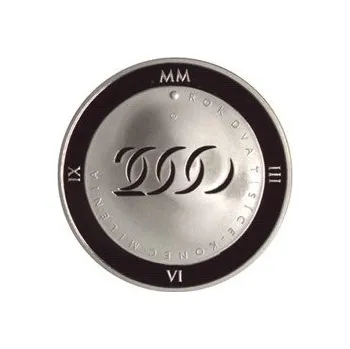 2000 - Mince Milénium se zlatou inlejí a hologramem, Proof/Proof