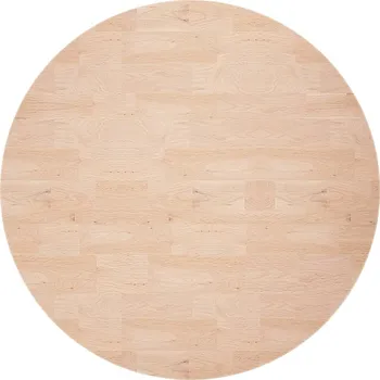 Stolová deska Kulatá stolní deska bez povrchové úpravy 60 x 4 cm masivní dub