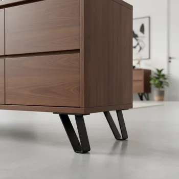 Nábytkové kování Interex design Nábytková nožka SONIA Mini / Černá matná 130 mm