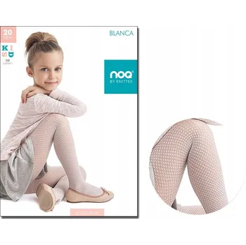 Dětské punčocháče Knittex bílé z polyamidu, velikost 152