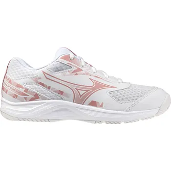 Dětská sálová obuv Dětská sálová obuv Mizuno Stealth Star 3 Jr. White/Rose Elegance/Lava Falls EUR 39