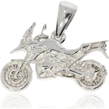 Přívěsek Zlatnictví Helios Stříbrná motorka BMW GS