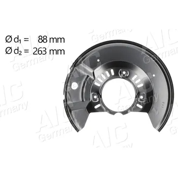 Autodíl Ochranný plech proti rozstřikování, brzdový kotouč A.I.C. 58276