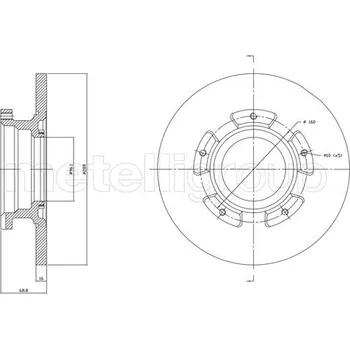 Brzdový kotouč Brzdový kotouč METELLI 23-1753C