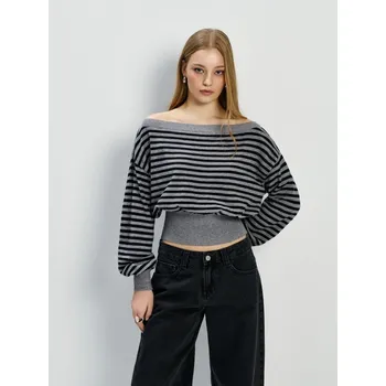 Dámská móda Pruhovaný svetr - M/L - House - proužky - 695IZ-ST1