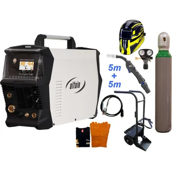 Svářečka ALFA IN PERUN 200 MIG SYN PFC + MIG 5m + kukla + lahev 8L + vozík SET PRO